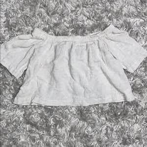 Off the shoulder crop top